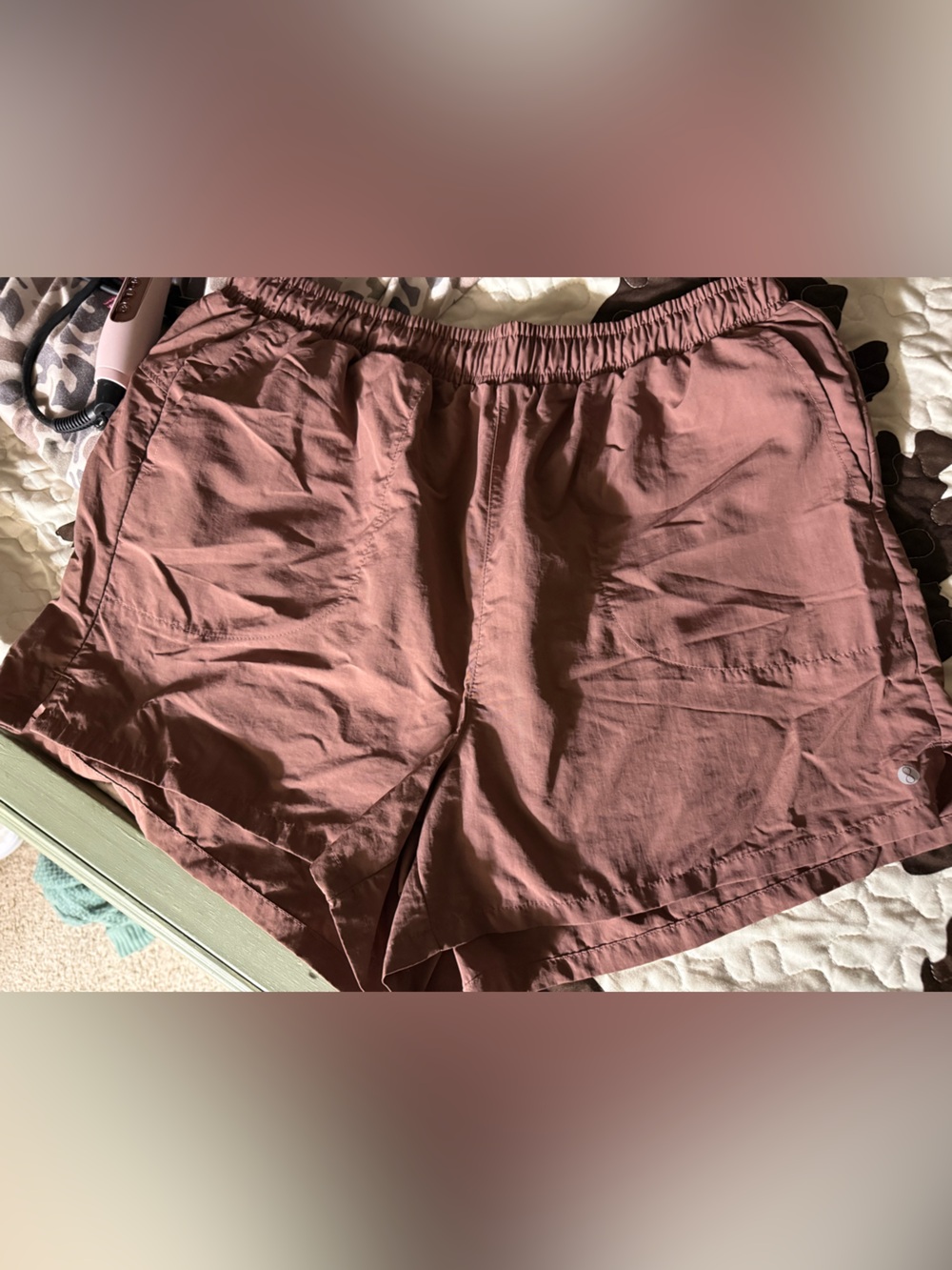 Layer 8 Women's Athletic Shorts in Mauve Rose